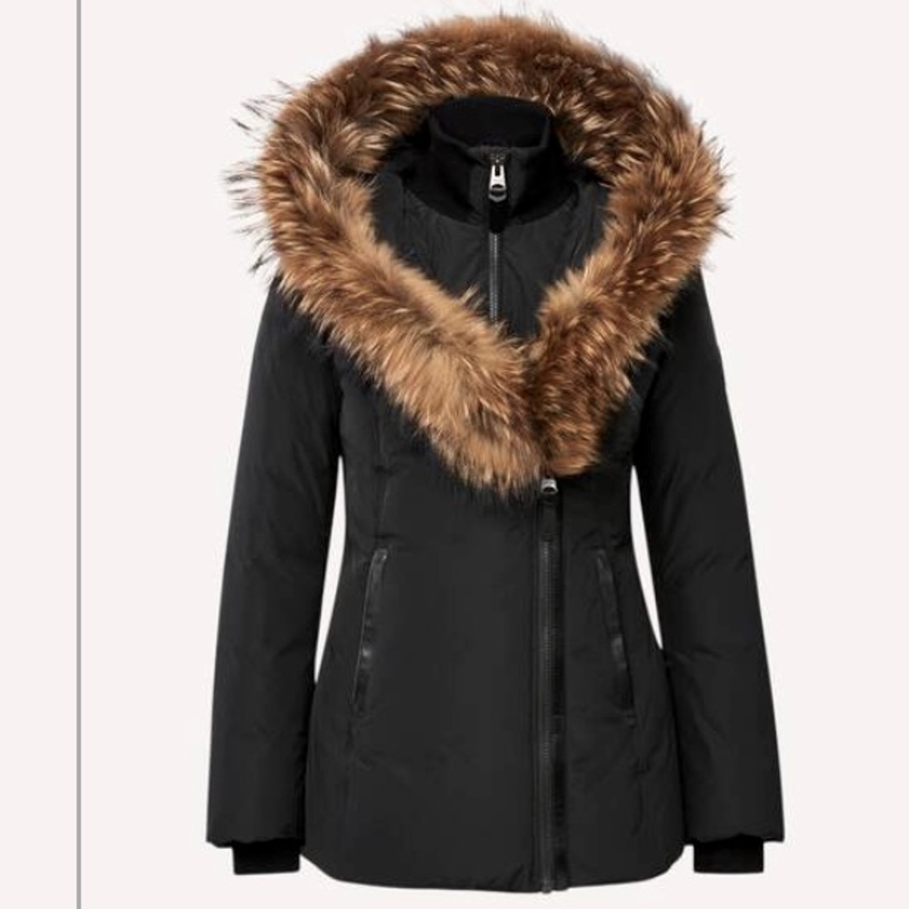 Mackage jacket real fur trim with tag